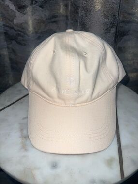 Anine Bing butter cream Logo Baseball Cap